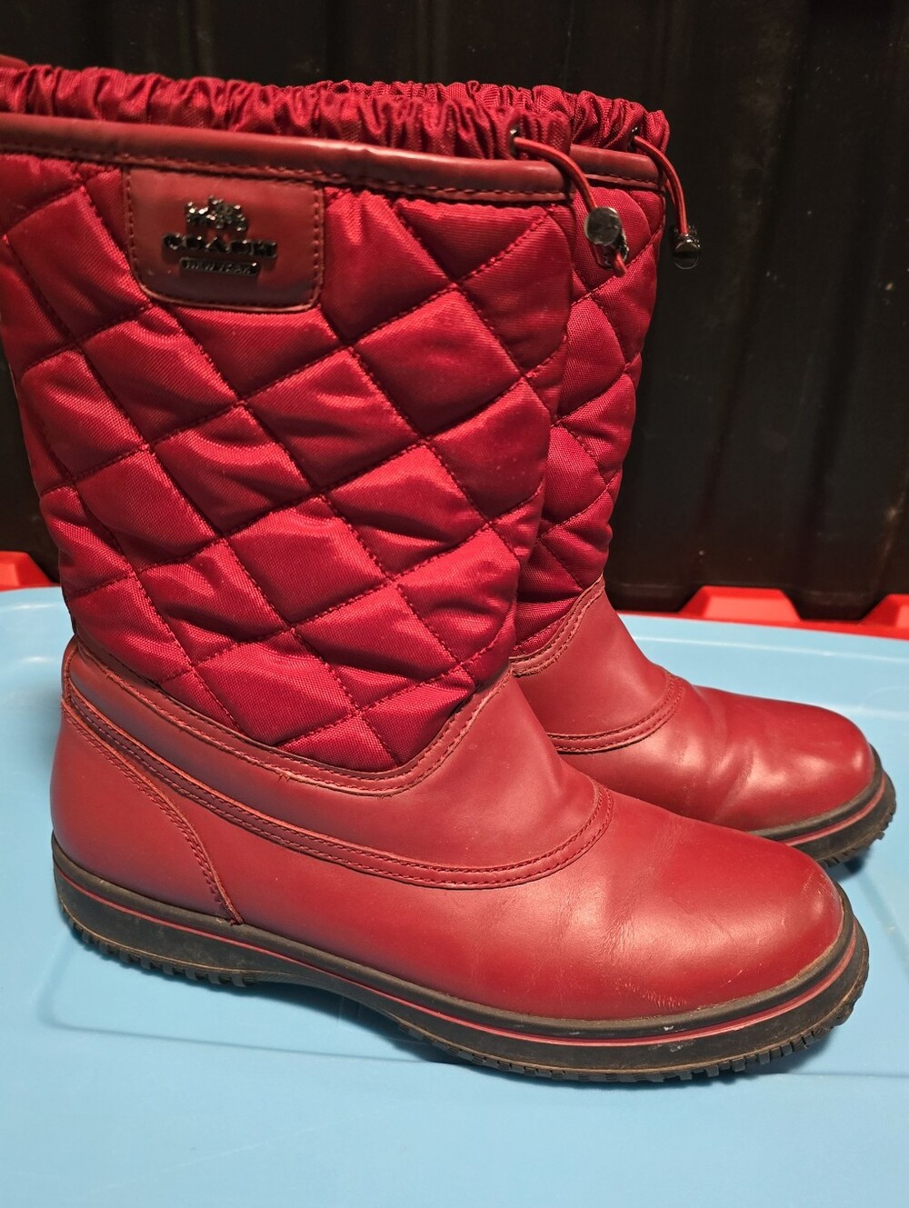 Size 7.5B Coach Samara Mid-calf Boots. Winter Snow Cold All Weather